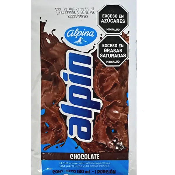 LECHE LIQUIDA CHOCOLATE ALPIN*180ML