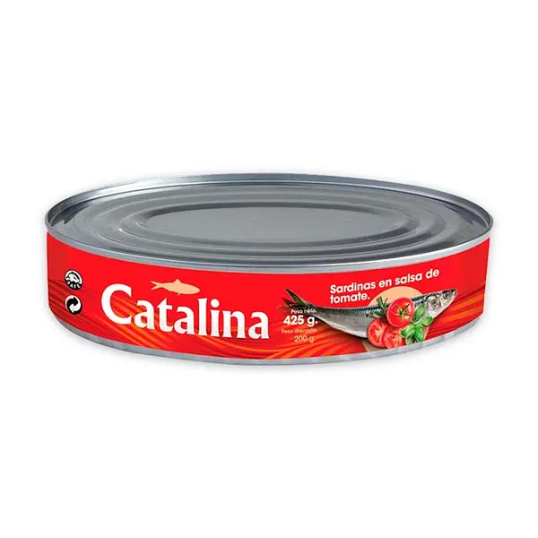 SARDINA TOMATE OVAL CATALINA*425G