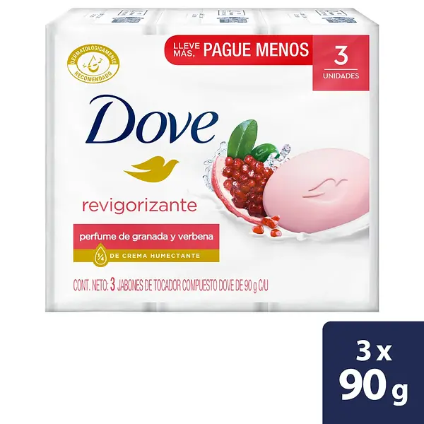 JABON CORPORAL REVIGORIZANTE DOVE *3 UND