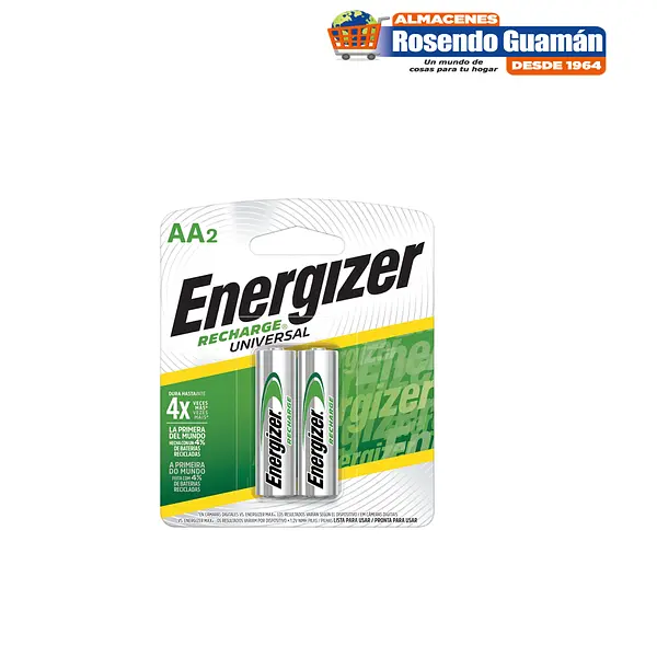 PILA AA RECARGABLE ENERGOZER*2U