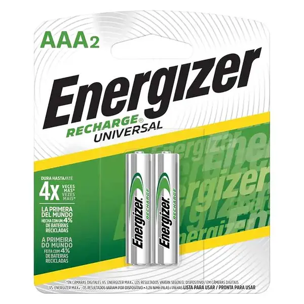 PILA AAA RECARGABLE ENEGIZER*2U