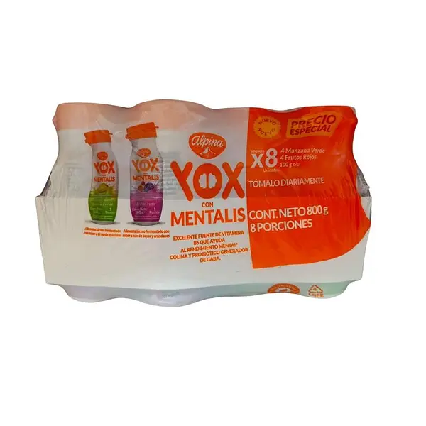 YOGURT MENTALIS YOX SURTIDO *6 UND
