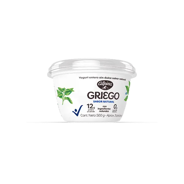YOGURT GRIEGO NATURAL ALPINA*500GR