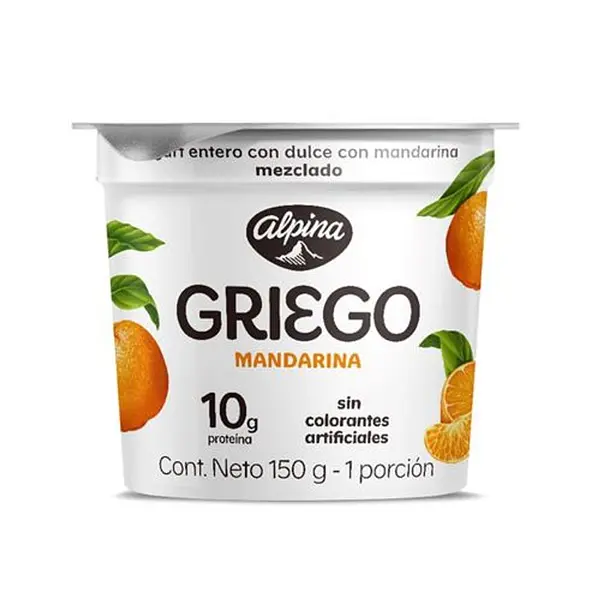 YOGURT MANDARINA GRIEGO ALPINA *150 GR