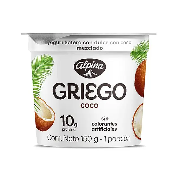 YOGURT GRIEGO COCO ALPINA *150GR