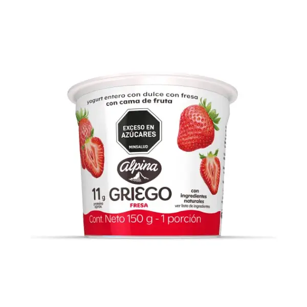 YOGURT GRIEGO FRESA ALPINA * 150G