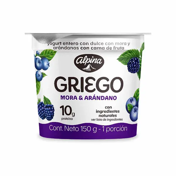 YOGURT GRIEGO MORA ALIPINA *150 GR
