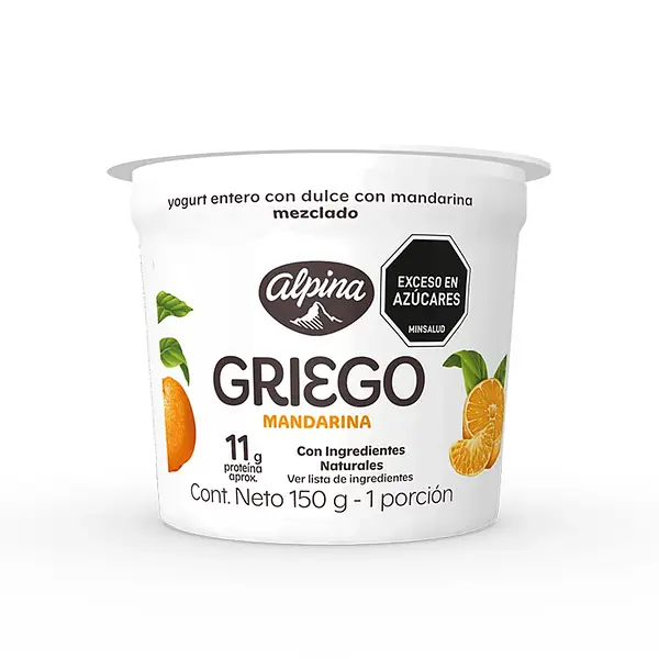 YOGURT MANDARINA GRIEGO ALPINA*150G