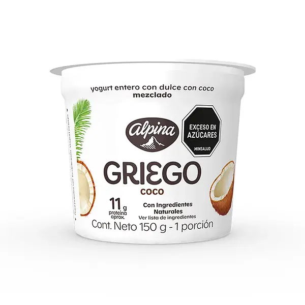 YOGURT GRIEGO COCO ALPINA*150G
