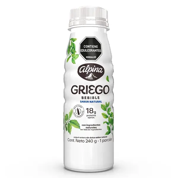 YOGURT NATURAL BEBIBLE GRIEGO ALPINA*240ML