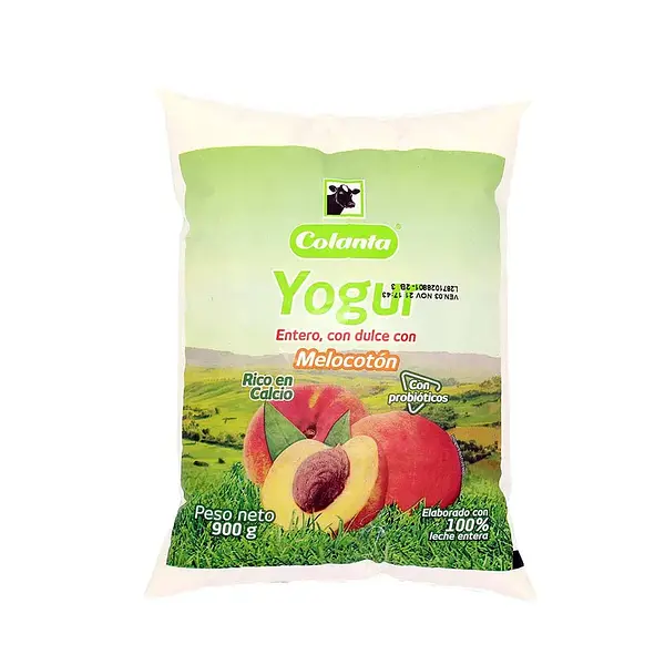 YOGURT MELOCOTON COLANTA *900 ML