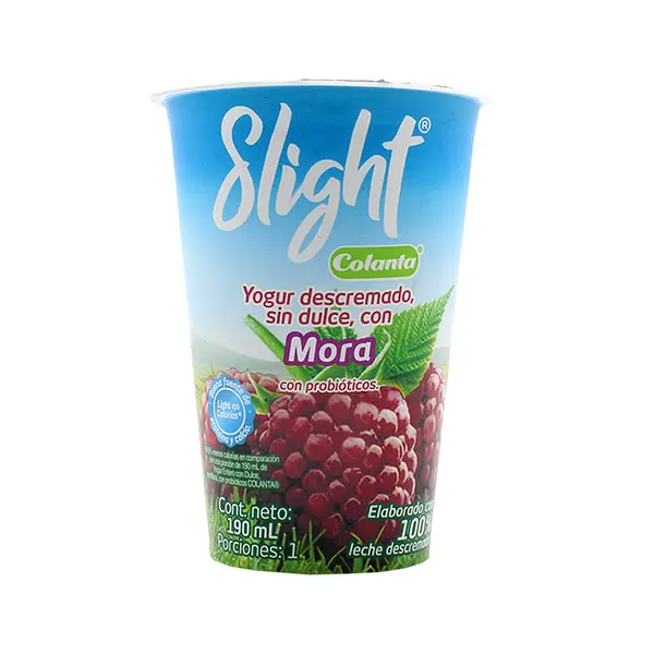 YOGURT MORA SLIGHT COLANTA *190 ML
