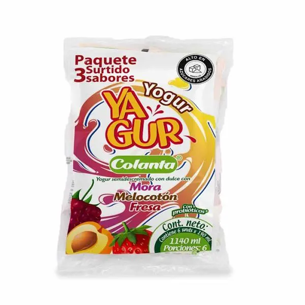 YOGURT SURTIDO YAGURT COLANTA *6 U