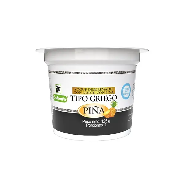 YOGURT GRIEGO PIÑA COLANTA*125GR