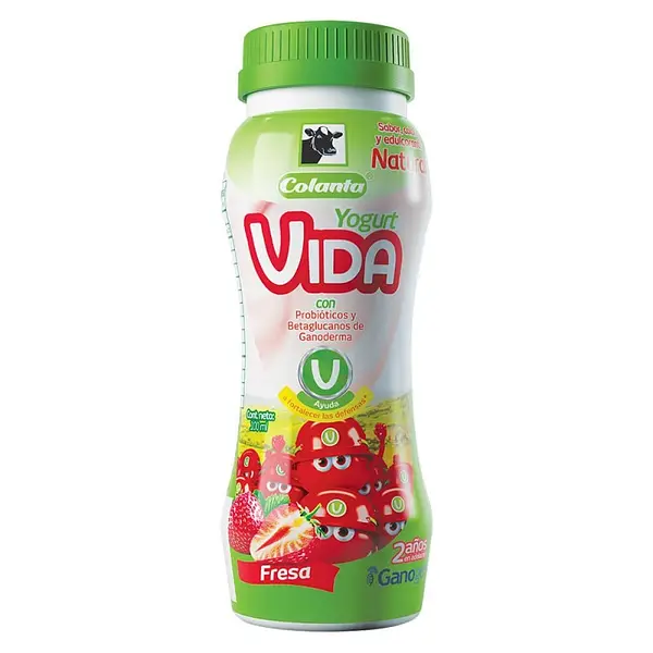 YOGURT FRESA VIDA COLANTA*100ML