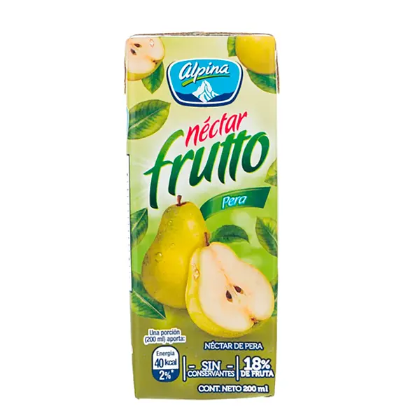JUGO NECTAR PERA FRUTTO ALPINA*200ML