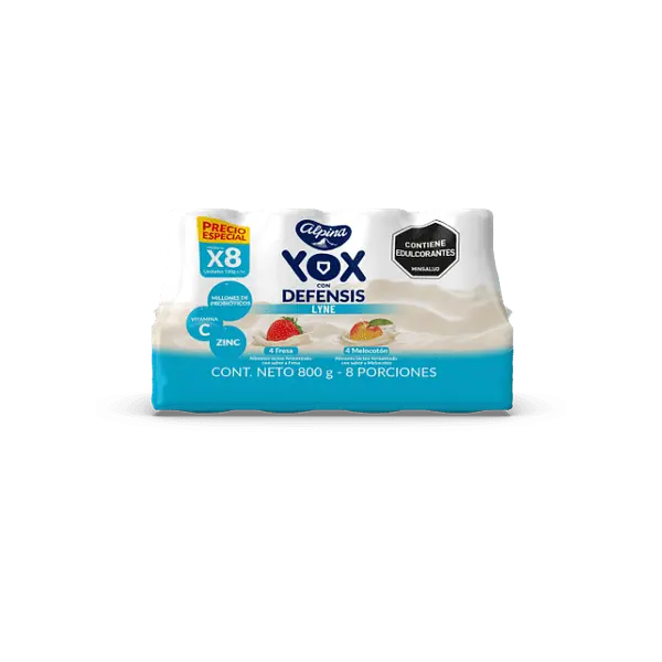 YOGURT SURTIDO SIN AZUCAR YOX*8U