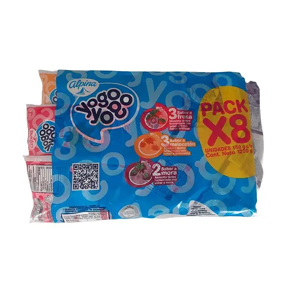 YOGURT YOGO YOGO ALPINA*150ML*8U