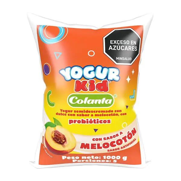 YOGURT MELOCOTON YOGUR KID COLANTA*1000G