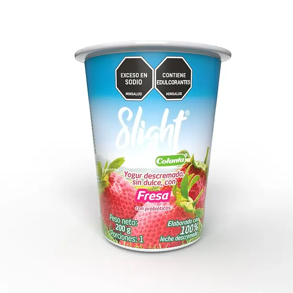 YOGURT FRESA SLIGHT COLANTA*190 GR
