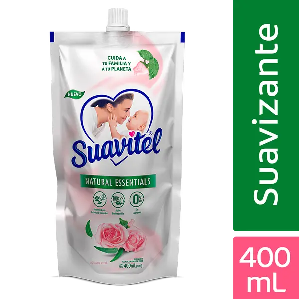 SUAVIZANTE AGUA DE ROSAS SUAVITEL*400ML