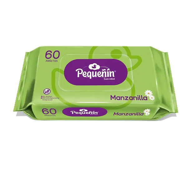 TOALLITAS HUMEDAS MANZANILLA PEQUEÑI* 60