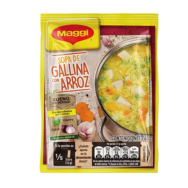 SOPA GALLINA CON ARROZ MAGGI*65G