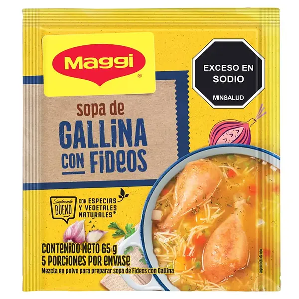 SOPA GALLINA FIDEOS MAGGI*65GR