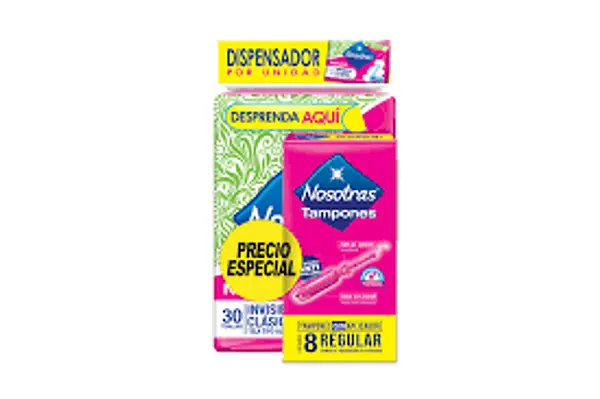 TOALLA CLASICAS *30U+TAMPON*8U NOSOTRAS