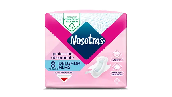 TOALLA HIGIENICA DELGADA NOSOTRAS * 8