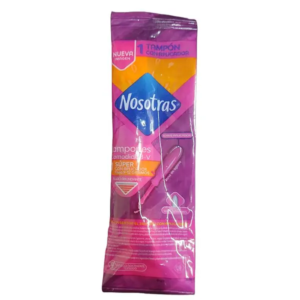 TAMPON INTIMO SUPER APLICADOR NOSOTRAS*1