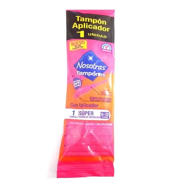 TAMPON INTIMO APLICADOR NOSOTRAS*1U