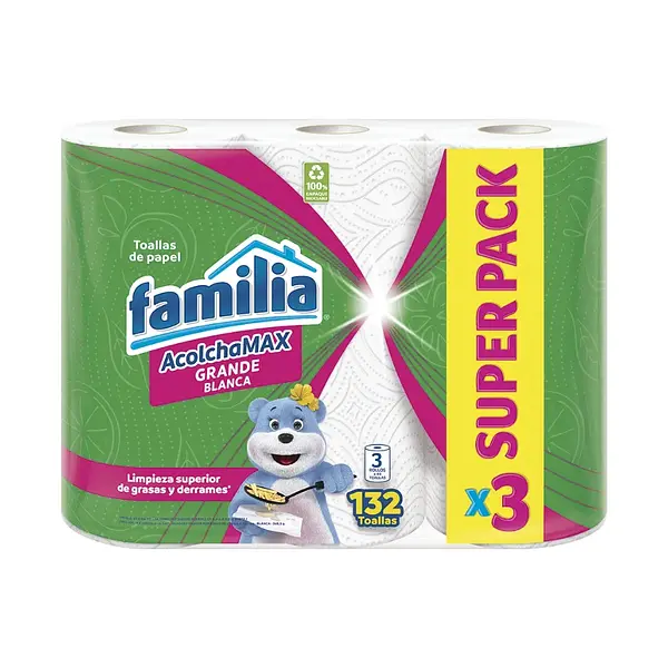 TOALLA COCINA GRANDE FAMILIA*3R