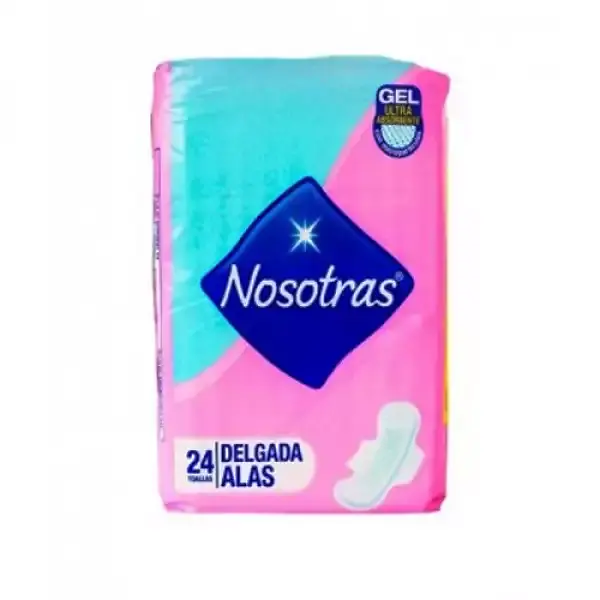 TOALLA HIGIENICA DELGADA NOSOTRAS*24UN