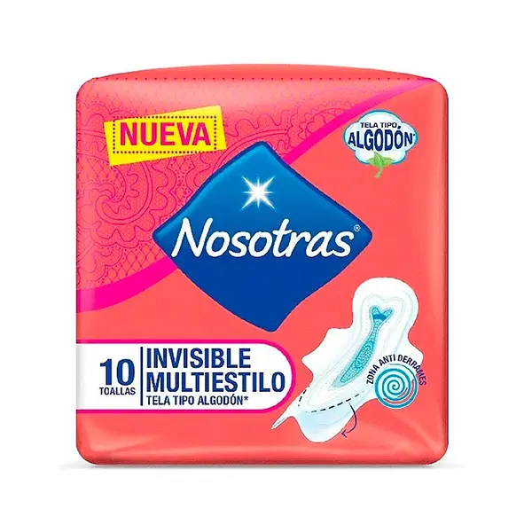 TOALLA HIGIENICA MULTIESTILO NOSOTRAS*10U