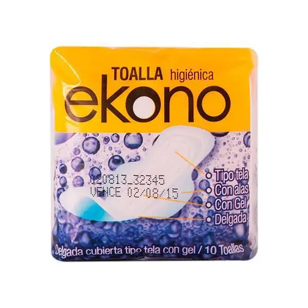 TOALLA HIGIENICA EKONO*10U
