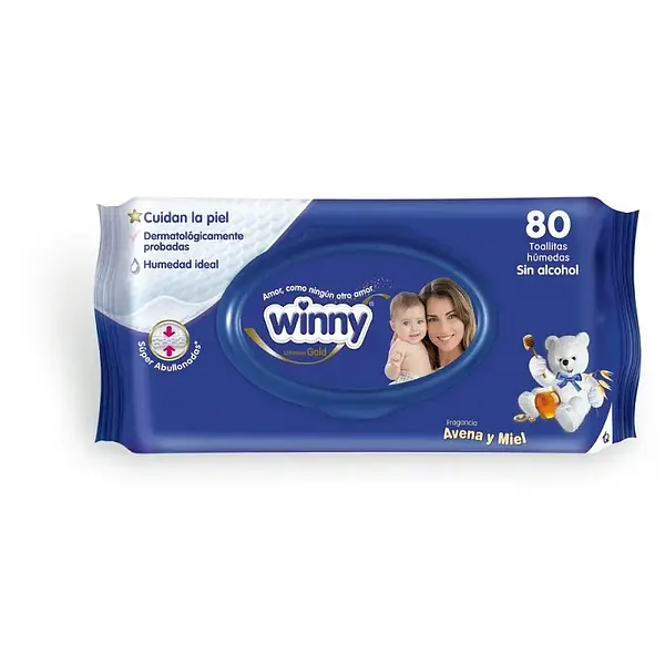 TOALLITAS HUMEDAS GOLD WINNY*80UN