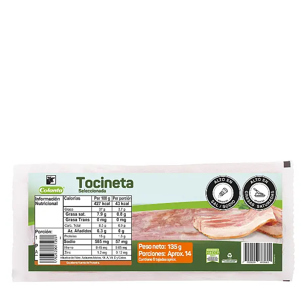 TOCINETA SELECCIONADA COLANTA * 135G