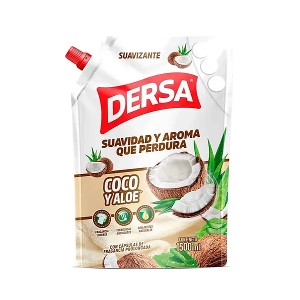 SUAVIZANTE COCO Y ALOE DERSA*1.5ML