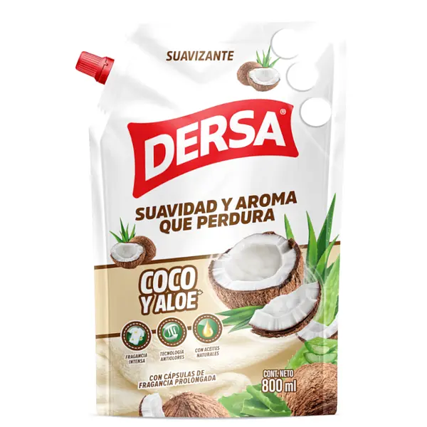 SUAVIZANTE COCO Y ALOE DERSA*800ML