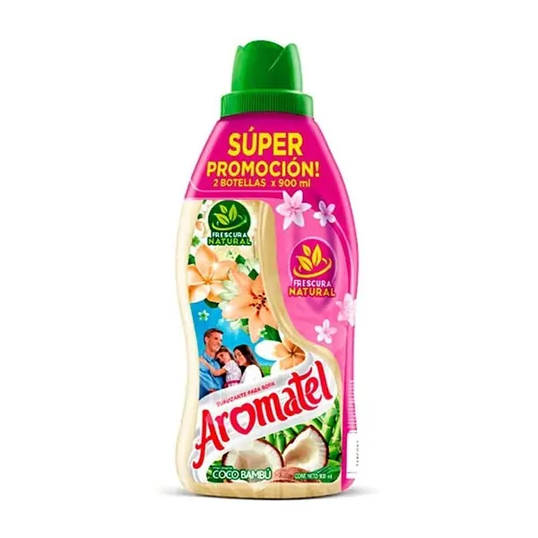 SUAVIZANTE COCO AROMATEL*900ML*2U