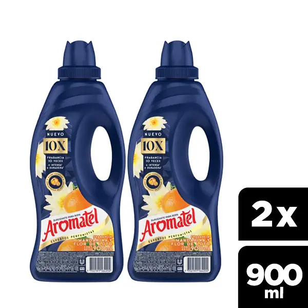 SUAVIZANTE MANDARINA AROMATEL*900ML*2U