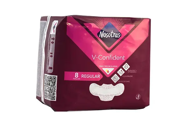 TOALLA HIGIENICA CONFIDENT NOSOTRAS*8UN