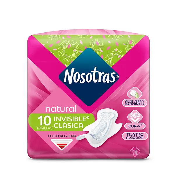 TOALLA HIGIENICA ALGODÓN NOSOTRAS*10U