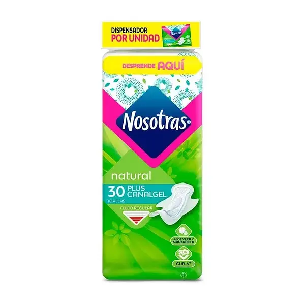 TOALLA HIGIENICA CANAL GEL NOSOTRAS*30U