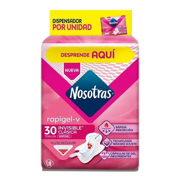 TOALLA HIGIENICA RAPISEC+PR NOSOTROS*30U
