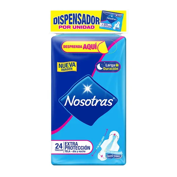 TOALLA HIGIENICA NOCHE NOSOTRAS *24U