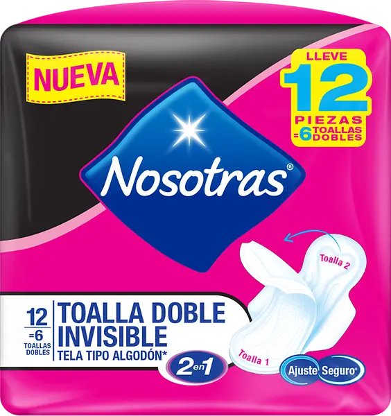 TOALLA DODLE INVISIBLENOSOTRAS *12 UND