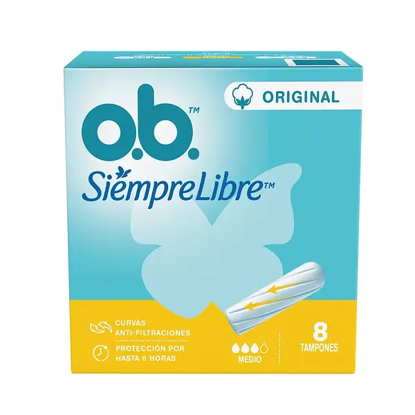 TAMPON INTIMO MEDIO O.B*8U