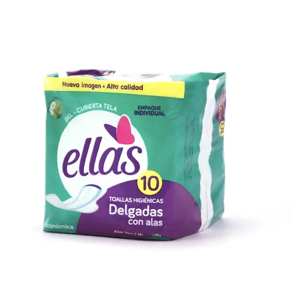 TOALLA HIGIENICA DELGADAS*10UN